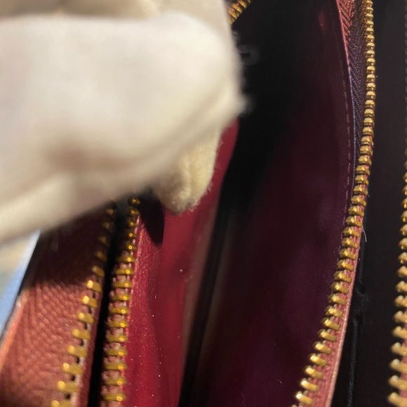 Louis Vuitton authentic vin Burgundy Monogram Vernis Zippy - Picture 10 of 13